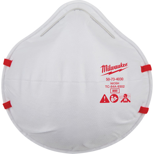 Disposable Respirator, N95, NIOSH Certified, One Size Planification Entrepots Molloy