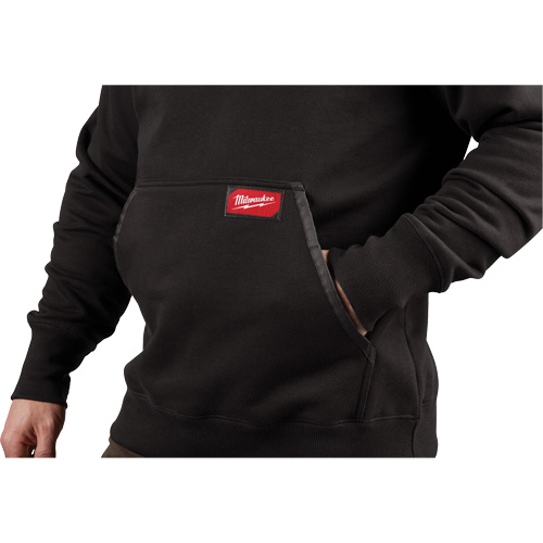 Heavy-Duty Pullover Hoodie, Men's, Small, Black Planification Entrepots Molloy