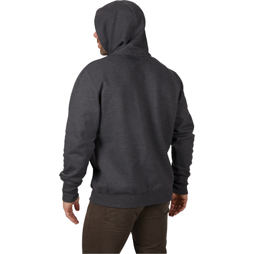 Heavy-Duty Pullover Hoodie, Men's, Small, Grey Planification Entrepots Molloy
