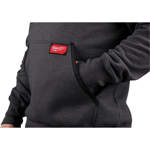 Heavy-Duty Pullover Hoodie, Men's, Small, Grey Planification Entrepots Molloy