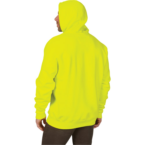 Heavy-Duty High Visibility Pullover Hoodie, Men's, Small, High Visibility Yellow Planification Entrepots Molloy
