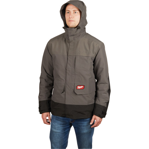 Blouson imperm&eacute;able Hydrobreak, Hommes, 2T-Grand, Gris Planification Entrepots Molloy