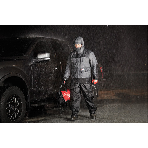 Blouson imperm&eacute;able Hydrobreak, Hommes, 2T-Grand, Gris Planification Entrepots Molloy