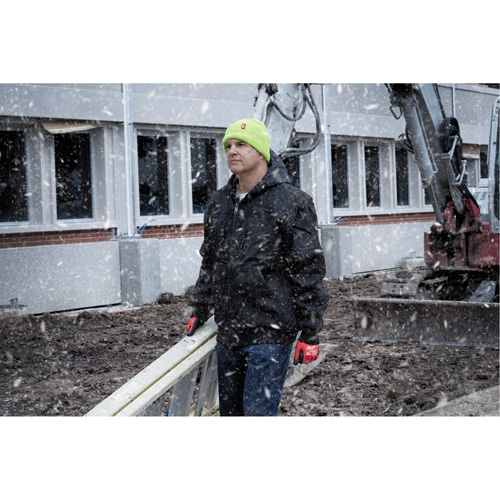 Tuque &agrave; revers haute visibilit&eacute;, Taille unique, Vert Planification Entrepots Molloy
