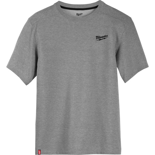 Hybrid Work Tee Shirt, Men's, Small, Grey Planification Entrepots Molloy
