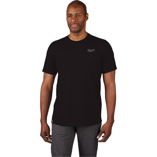 T-shirt de travail hybride, Hommes, Petit, Noir Planification Entrepots Molloy