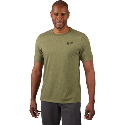 T-shirt de travail hybride, Hommes, Petit, Vert Planification Entrepots Molloy