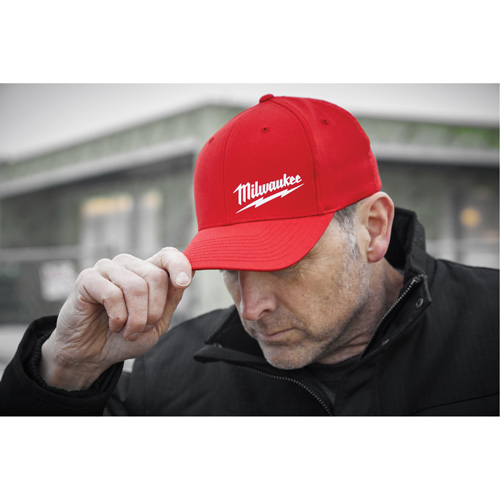 Flexfit&reg; Fitted Hat, Red, Poly-Cotton Planification Entrepots Molloy