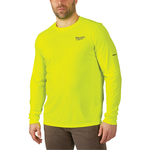 Workskin Lightweight High Visibility Shirt, Men's, Small, Yellow Planification Entrepots Molloy