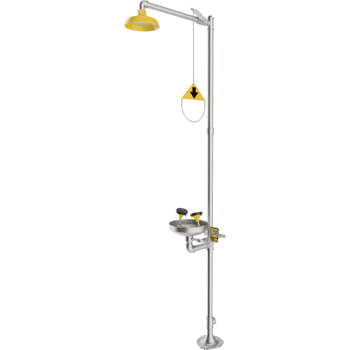 Douche durgence et douche oculaire combin&eacute;es, Socle Planification Entrepots Molloy