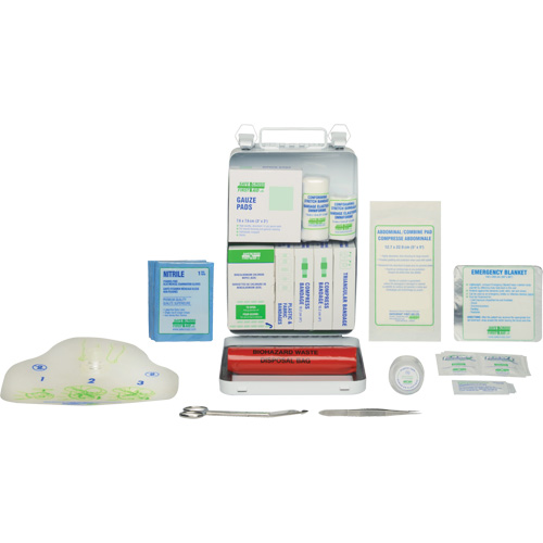 Basic 16 Unit First Aid Kit, Meets CSA Z1220-17 Type 2 Low-Risk Environment, Small (2-25 Workers) Planification Entrepots Molloy