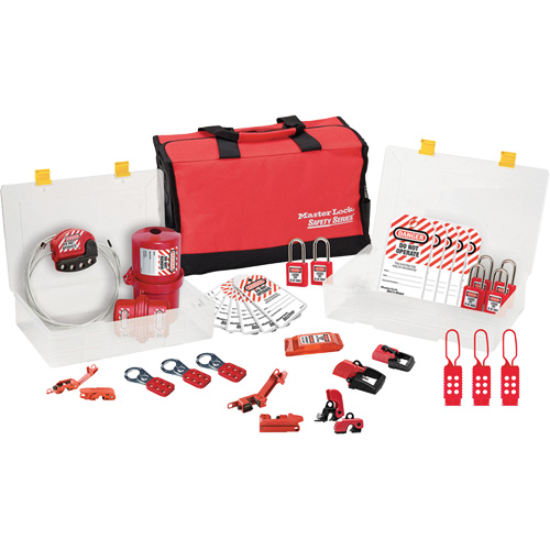 Premier Lockout Kit with Zenex Thermoplastic Locks, Electrical Kit, 27 Components Planification Entrepots Molloy