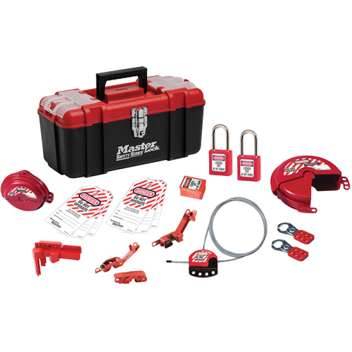 Basic Lockout Kit with Zenex Thermoplastic Locks, Electrical/Valve Kit, 19 Components Planification Entrepots Molloy