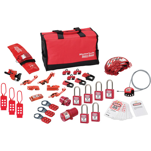 Premier Lockout Kit with Zenex Thermoplastic Locks, Electrical/Valve Kit, 34 Components Planification Entrepots Molloy