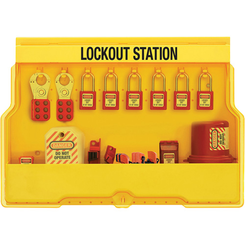 Premier Electrical Lockout Station, Thermoplastic Padlocks, 16 Padlock Capacity, Padlocks Included Planification Entrepots Molloy