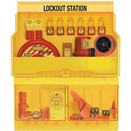 Premier Valve & Electrical Deluxe Lockout Station, Thermoplastic Padlocks, 32 Padlock Capacity, Padlocks Included Planification Entrepots Molloy