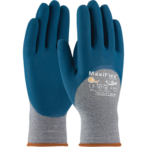 ATG MaxiFlex&reg; Comfort Seamless Knit Gloves, Large, Nitrile Coating, 15 Gauge, Nylon Shell Planification Entrepots Molloy