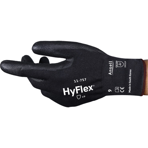 HyFlex&reg; 11-757 Cut-Resistant Gloves, Size 6, 18 Gauge, Polyurethane Coated, Intercept Shell, ASTM ANSI Level A7/EN 388 Level F Planification Entrepots Molloy