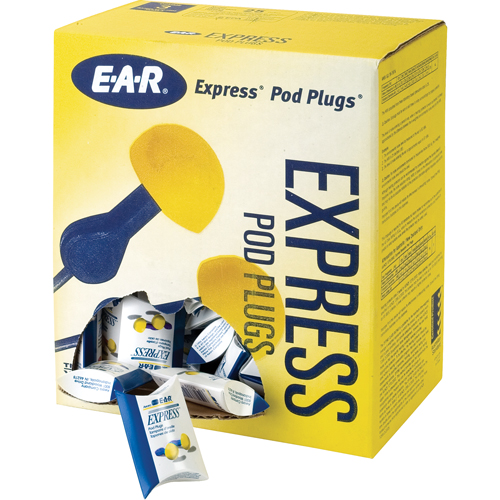 Bouchons d'oreilles rapides de style capsule E-A-R, Sans cordon, Vrac - Sachet coussin, 25 dB NRR, Taille unique Planification Entrepots Molloy