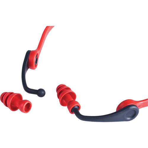 Replacement Banded Flanged Ear Plugs, 25 dB NRR, One-Size Planification Entrepots Molloy