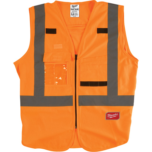 Veste de s&eacute;curit&eacute;, Orange haute visibilit&eacute;, 4T-Grand/5T-Grand Planification Entrepots Molloy