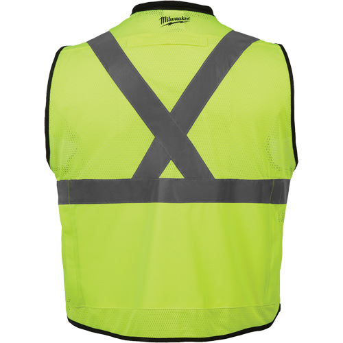 Performance Safety Vest, High Visibility Lime-Yellow, 4X-Large/5X-Large Planification Entrepots Molloy