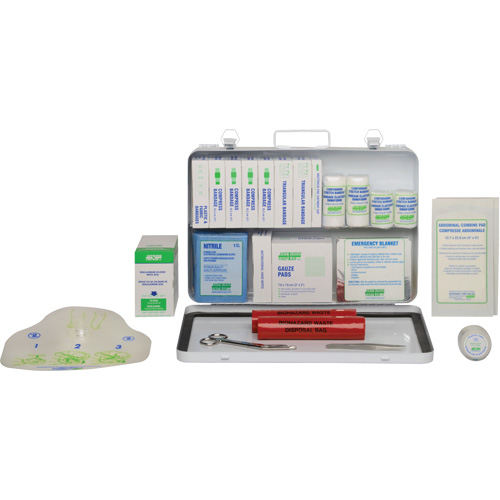 First Aid Kit, Meets CSA Z1220-17 Type 2 Low-Risk Environment, Medium (26-50 Workers) Planification Entrepots Molloy