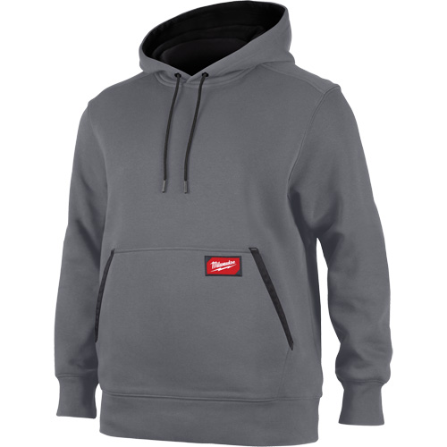 Midweight Pullover Hoodie, Men's, Small, Grey Planification Entrepots Molloy