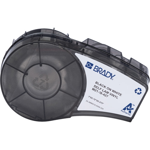 Self-Laminating Wrap Around Labels with Ribbon, Black Planification Entrepots Molloy