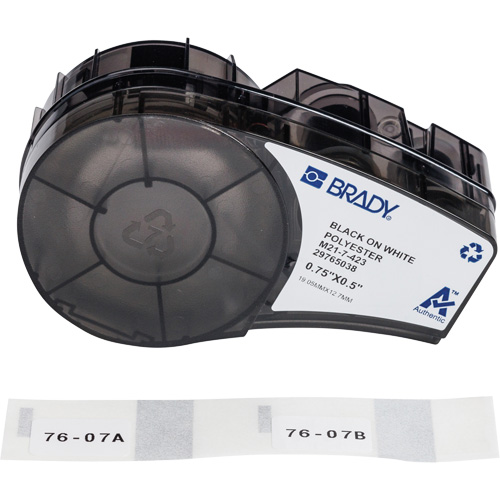 Harsh Environment Multi-Purpose Labels with Ribbon, Black Planification Entrepots Molloy