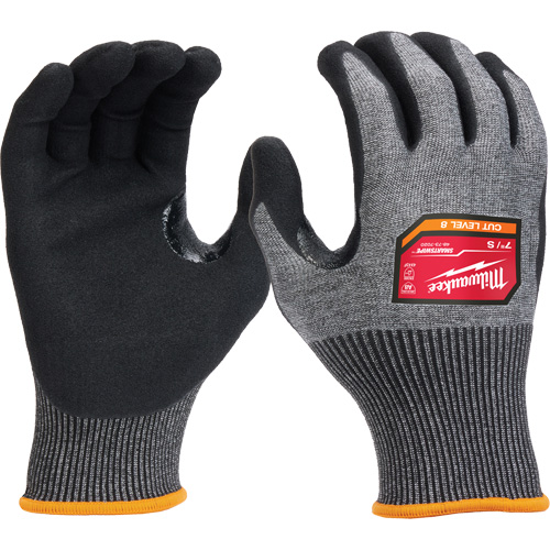 Gants enduits par trempage &agrave; dext&eacute;rit&eacute; &eacute;lev&eacute;e, Taille Petit, Calibre 18, Rev&ecirc;tement Nitrile, Enveloppe en Nylon/Poly&eacute;thyl&egrave;ne/Tungst&egrave;ne, ASTM ANSI niveau A8/EN 388 niveau F Planification Entrepots Molloy
