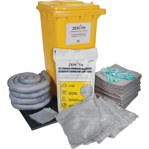 Trousse contre les d&eacute;versements, Universel, Bac, Absorbance de 63 gal. US Planification Entrepots Molloy