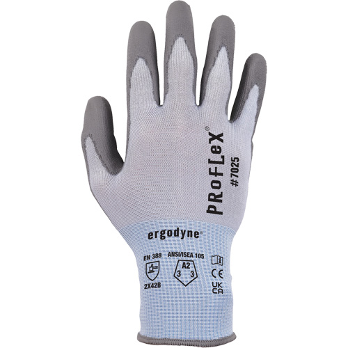 Gants r&eacute;sistant &agrave; la coupe Proflex 7025, Taille Petit, Calibre 18, Rev&ecirc;tement Polyur&eacute;thane, Enveloppe en Nylon/PEHP/Spandex, ASTM ANSI niveau A2/EN 388 niveau B Planification Entrepots Molloy