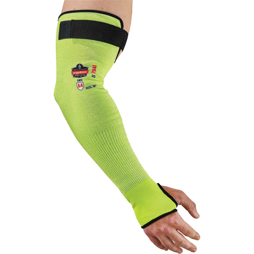 Manche de protection contre la coupe ProFlex 7941-PR, TenaLux, 18", ASTM ANSI niveau A4/EN 388 niveau D, Lime haute visibilit&eacute; Planification Entrepots Molloy