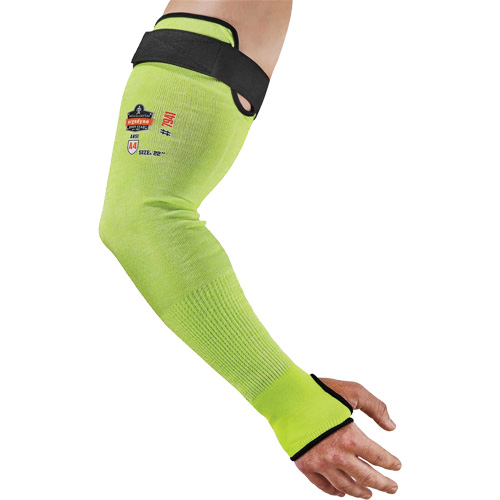 Manche de protection contre la coupe ProFlex 7941-PR, TenaLux, 22", ASTM ANSI niveau A4/EN 388 niveau D, Lime haute visibilit&eacute; Planification Entrepots Molloy
