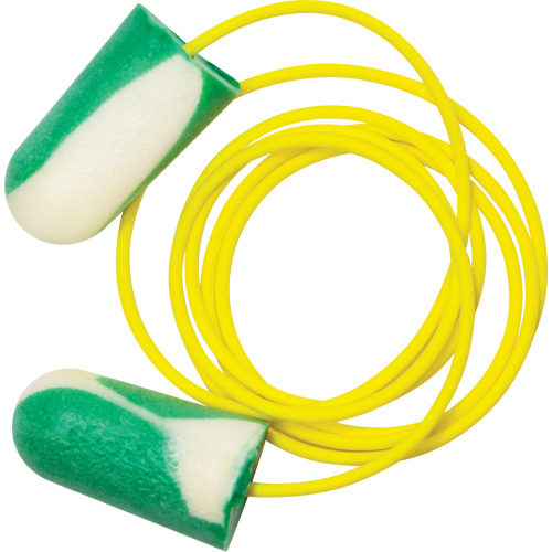 Bouchons d'oreilles biosourc&eacute;s Mega Bullet BioSoft, Vrac - Boîte, Avec cordon Planification Entrepots Molloy