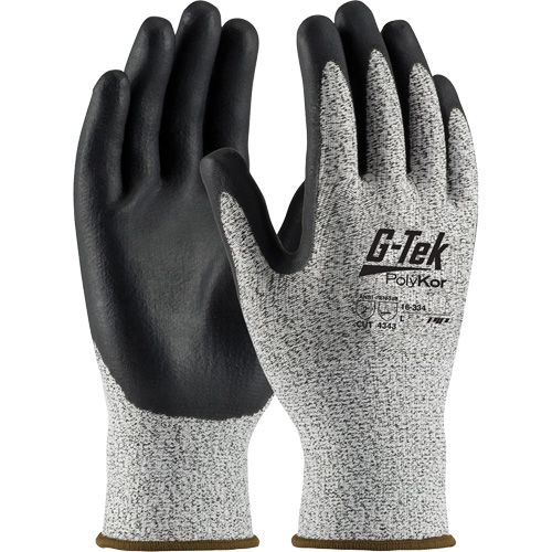 G-Tek&reg; Cut Resistant Gloves, Size X-Small, 13 Gauge, Nitrile Coated, PolyKor&reg; Shell, ASTM ANSI Level A2/EN 388 Level 3/EN 388 Level B Planification Entrepots Molloy