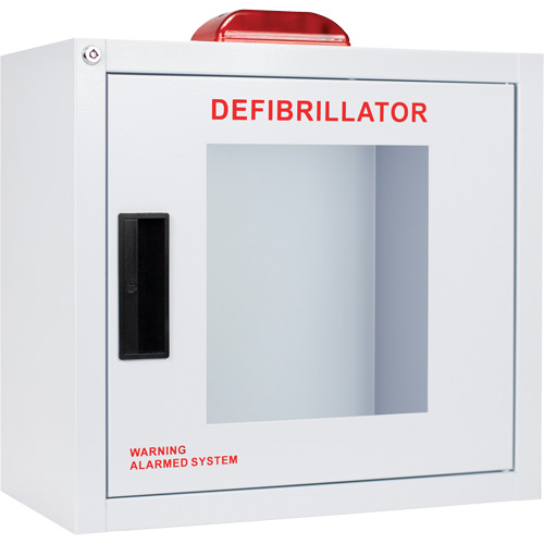 Standard Large AED Cabinet with Alarm & Strobe, Zoll AED Plus&reg;/Zoll AED 3/Cardio-Science/Physio-Control For, Non-Medical Planification Entrepots Molloy