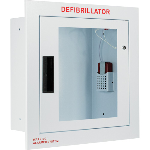 Fully Recessed Large Cabinet with Alarm, Zoll AED Plus&reg;/Zoll AED 3/Cardio-Science/Physio-Control For, Non-Medical Planification Entrepots Molloy