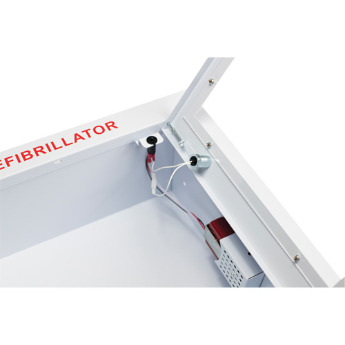 Fully Recessed Large Cabinet with Alarm, Zoll AED Plus&reg;/Zoll AED 3/Cardio-Science/Physio-Control For, Non-Medical Planification Entrepots Molloy