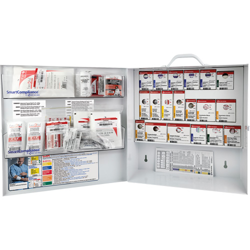 SmartCompliance&reg;  First Aid Cabinet, Meets CSA Z1220-17 Type 2 Low-Risk Environment, Medium (26-50 Workers) Planification Entrepots Molloy