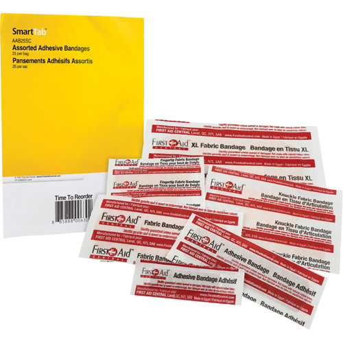 Recharge de bandages adh&eacute;sifs SmartCompliance, Assorti, Tissu/Plastique, Non st&eacute;rile Planification Entrepots Molloy