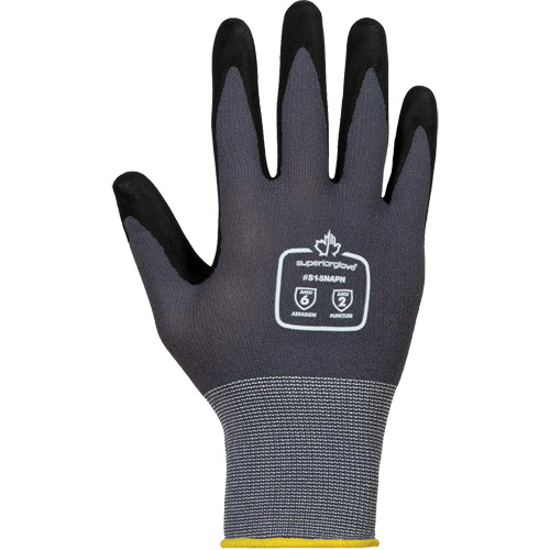 Gants anti-abrasion Dexterity, 2T-petit/5, R&ecirc;vetement Mousse de nitrile, Calibre 15, Enveloppe en Nylon/Coton Planification Entrepots Molloy