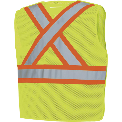 598P Veste de s&eacute;curit&eacute; &agrave; maille d&eacute;tachable, Jaune lime haute visibilit&eacute;, Moyen/Petit, Polyester Planification Entrepots Molloy