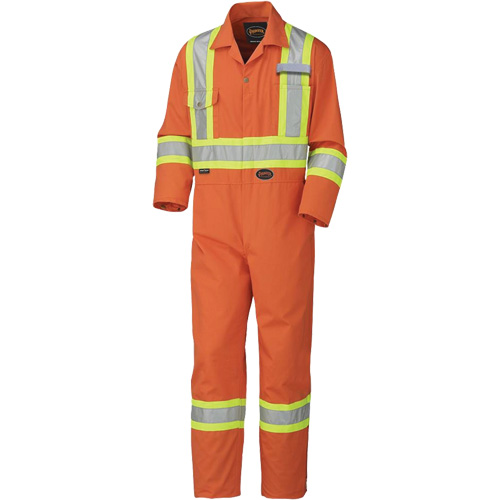 5513T Combinaison pour lavage industriel, 40 (grand taille), Orange haute visibilit&eacute; Planification Entrepots Molloy