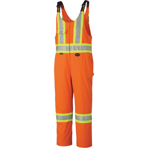 6617Z Safety Overalls with Leg Zippers, Poly-Cotton, 36, High Visibility Orange Planification Entrepots Molloy