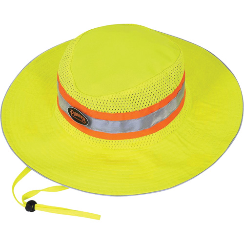 279 Ranger's Hat with Strap, High Visibility Lime-Yellow, Polyester Planification Entrepots Molloy