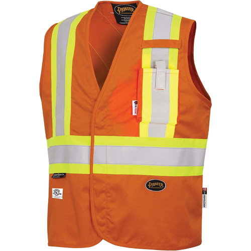 7728 Veste r&eacute;sistante aux arcs &eacute;lectriques FR-Tech, Petit, Orange haute visibilit&eacute;, 10 cal/cm² Planification Entrepots Molloy