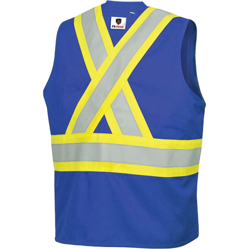 7730 FR-Tech&reg; Flame-Resistant Arc Safety Vest, Small, Royal Blue, 10 cal/cm² Planification Entrepots Molloy
