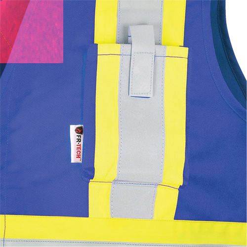 7730 FR-Tech&reg; Flame-Resistant Arc Safety Vest, Small, Royal Blue, 10 cal/cm² Planification Entrepots Molloy